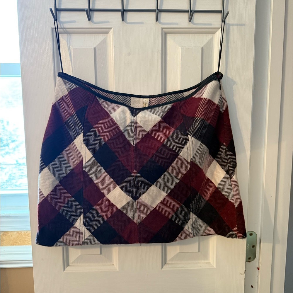 Free People Plaid Women's Mini Skirt